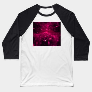 Digital Design - Pink Floral Baseball T-Shirt